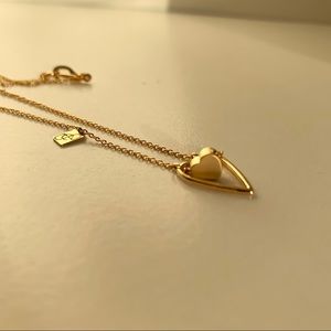 Double heart necklace